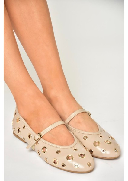 U820084509 Bej Kadın Babet indirimleri