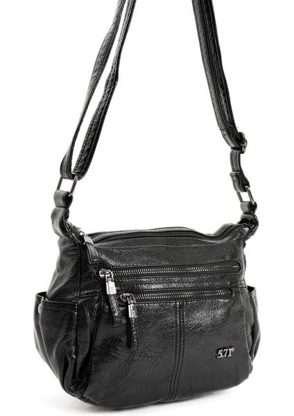 Suni Deri Omuz Çantası Siyah (Model: 571-13-13H) fırsatları