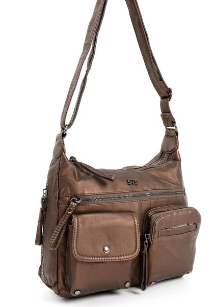 Suni Deri Omuz Çantası Bronz (Model: 571-13-10K) fırsatları