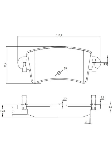 Arka Balata Renault/opel Master Movano Iı 01> Ns Interstar 0 -1470 7701206763 - 4403467 - 4406000QAE