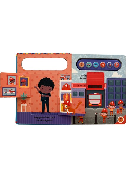 Işıklı ve Sesli Pencereli Kitabım - İtfaiyeci Olmak İstiyorum modelleri