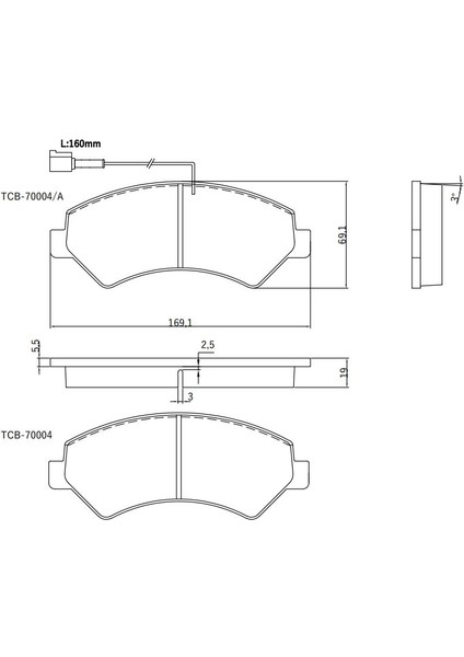 Ön Balata Fıat/peugeot Boxer 2.2-3.0 Hdı Ducato Iıı 06> Wva 29466 Tek Fişli