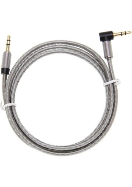 Metal Başlık Tpe Kablo 3.5mm Aux Kablo 1 Metre Renkli modelleri