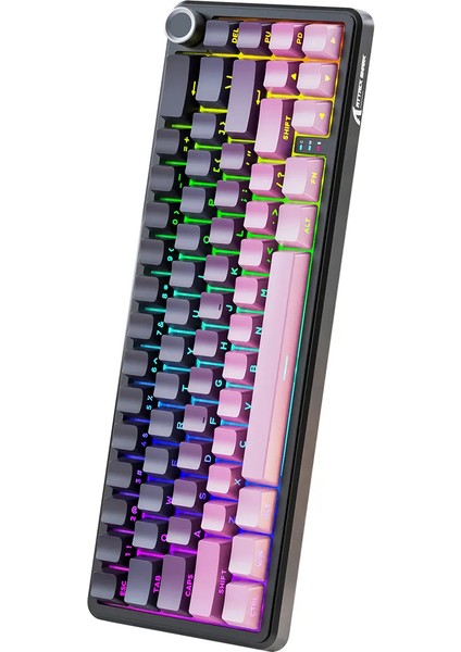 Attack Shark X66 Kablosuz Mekanik Klavye Side Printed Pbt Keycaps
