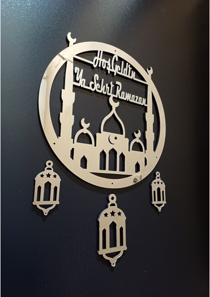 Hoşgeldin Ramazan Yazılı Kapı Süsü