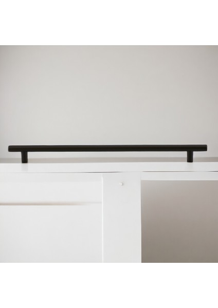Çubuk Mat Siyah Metal Kulp 320 mm 320 cm Mobilya Mutfak Çekmece Dolap Dolabı Kulplar