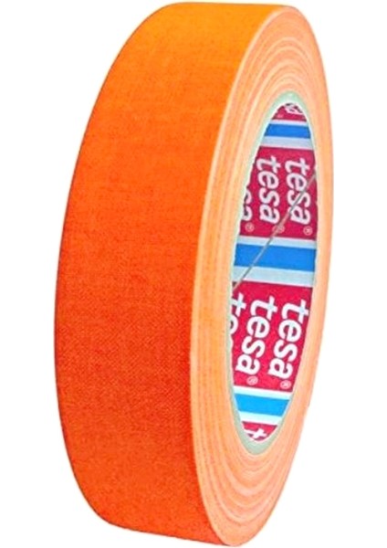 Neon Bez Bant Turuncu Tesa 4671 Highlight Gaffer 19mmX25mt Fosforlu Sahne İşaretleme Kamera Bandı