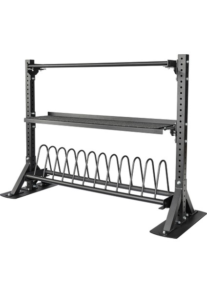 MILETOS-R30BHW 380 kg Bumper Plaka-Hex Dambıl-Wallball-Raf Set
