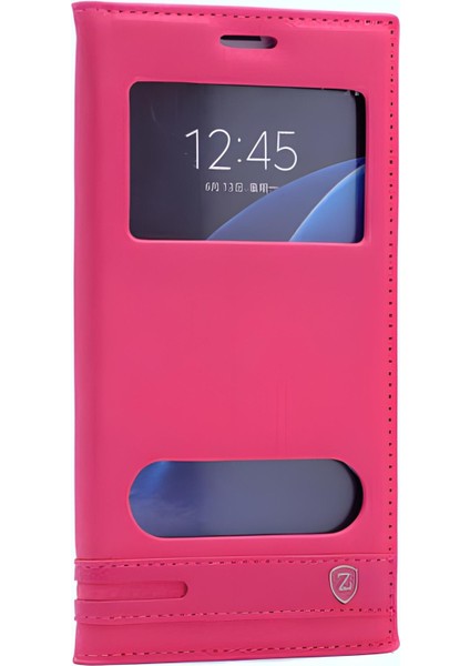 Galaxy A5 2016 Kılıf Pencereli Elite Kapaklı Kılıf