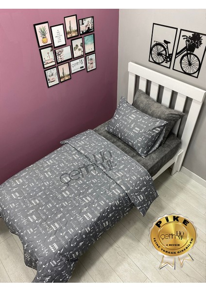 Çetinhome Tek Kişilik Kapitone Pike Seti 4 Mevsim Nota