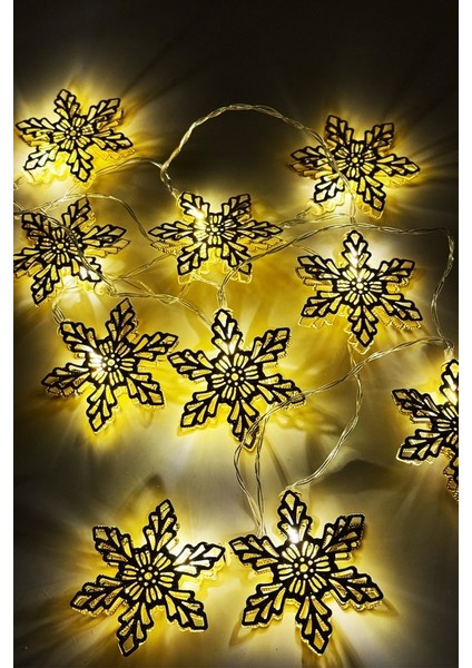 Kristal Kartanesi Modeli Metal Pilli LED Işık 2 Metre