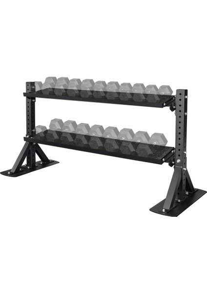 MILETOS-A-R20 2 Katlı Dambıl-Kettlebell Rafı