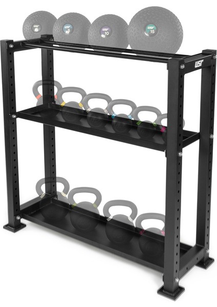 EPHESOS-E-R30 3 Katlı Kettlebell-Sağlık Topu Rafı