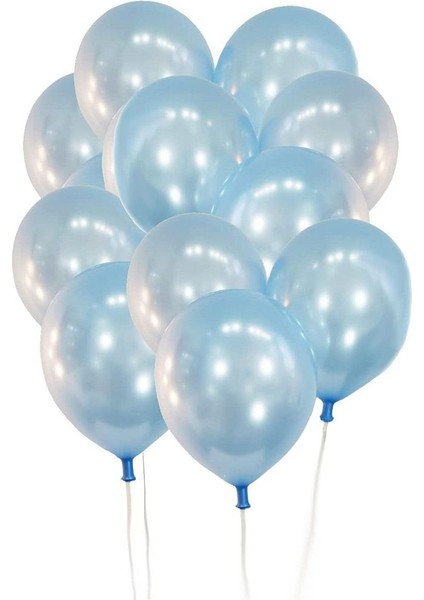 Gemar 15 Adet Balon Metalik Light Mavi Renk fiyatları