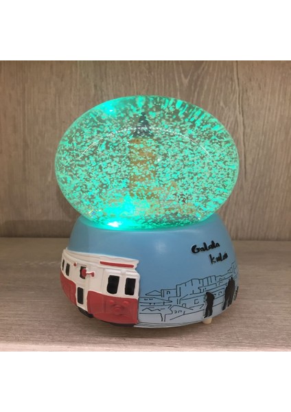 Galata Kulesi Büyük Boy Işıklı Müzikli Otomatik Püskürten Kar Küresi fırsatları