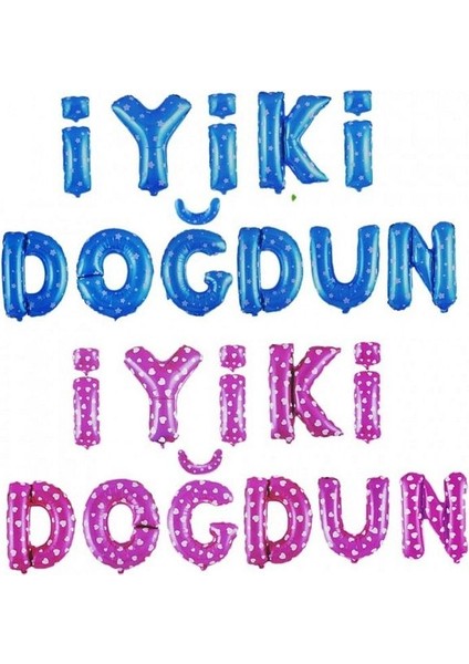 Pembe Puantiyeli Iyiki Doğdun Folyo Balon Doğum Günü Parti Pembe Puantiyeli Folyo Balon fiyatları