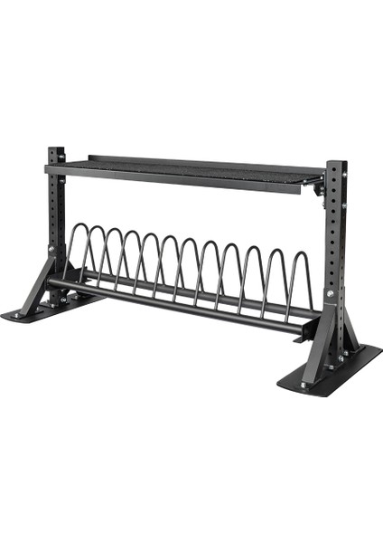 MILETOS-B-R20 2 Katlı Bumper Plaka-Dambıl-Kettlebell Rafı