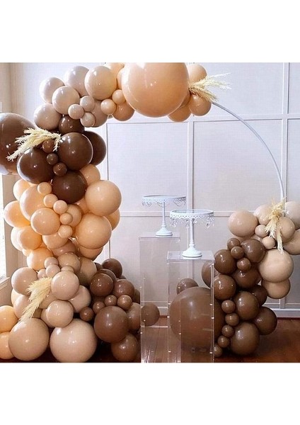 Gemar 15 Adet Balon Metalik Kahverengi