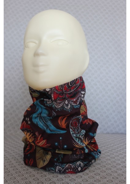 Çiçek Desenli Boyunluk Baf Bandana modelleri