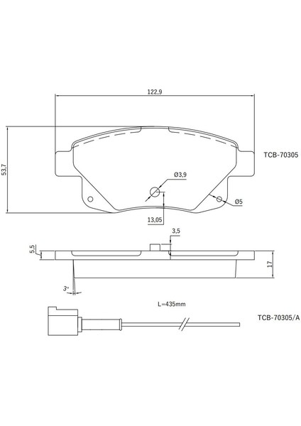 Arka Balata Fişsiz Ford Transit V347 2.2 2.4 3.2 T