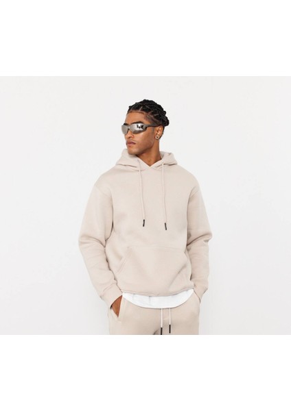 Basic Kapşonlu Sweatshirt