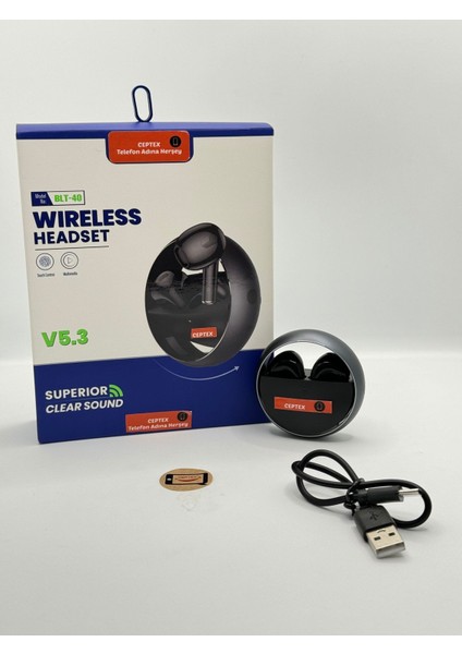 Tüm Model Telefonlar Için Uyumlu Bluetooth Kulaklık Blt-40