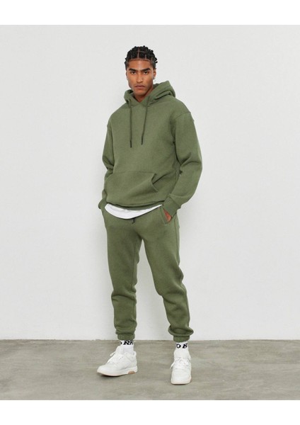 Basic Kapşonlu Sweatshirt