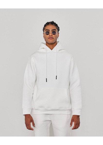Basic Kapşonlu Sweatshirt