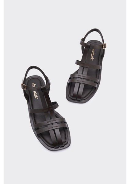 Mayra Acı Kahve Deri Kadın Sandalet fırsatları