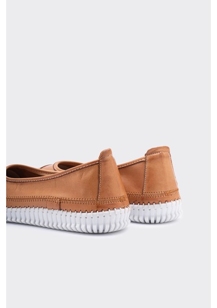 Wilow Taba Deri Kadın Babet modelleri