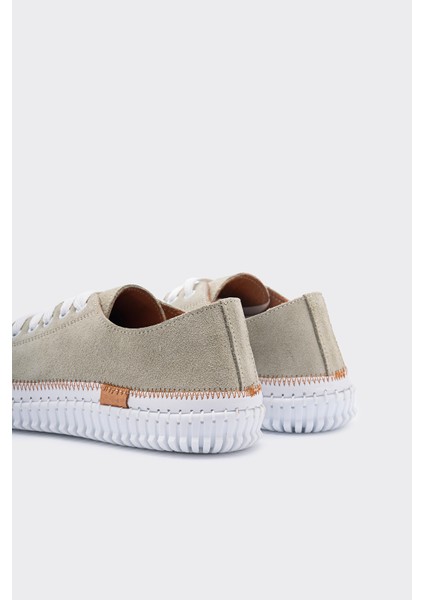 Yulin Haki Deri Süet Kadın Sneaker
