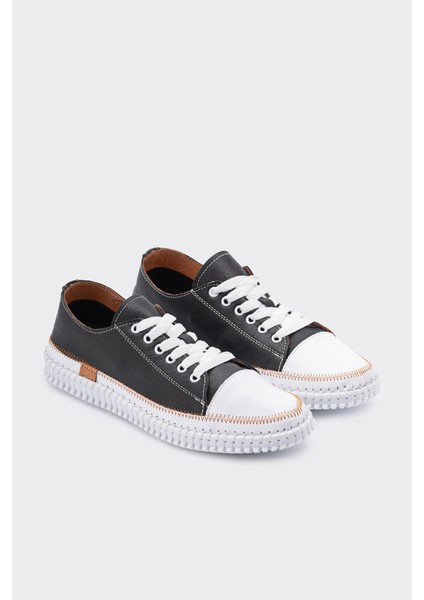 Yulin Siyah Deri Kadın Sneaker fiyatları