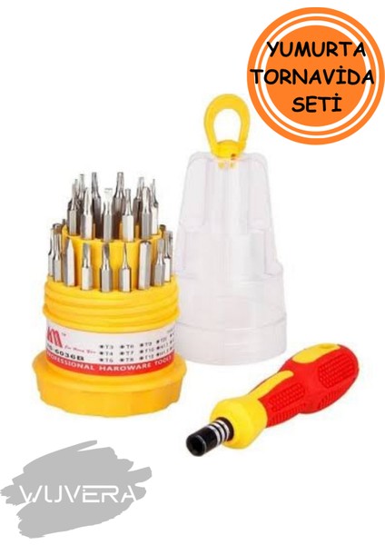 31 Parça Mini Tornavida Seti – Profesyonel ve Pratik Tamirat Çözümü modelleri