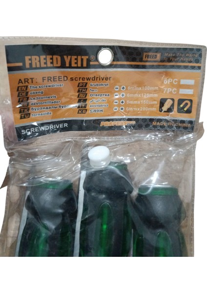 Freed Yeıt Darbel ve Manyetikli Tornavida 6 Parça Takımı, Profesyonel Tornavida Takımı