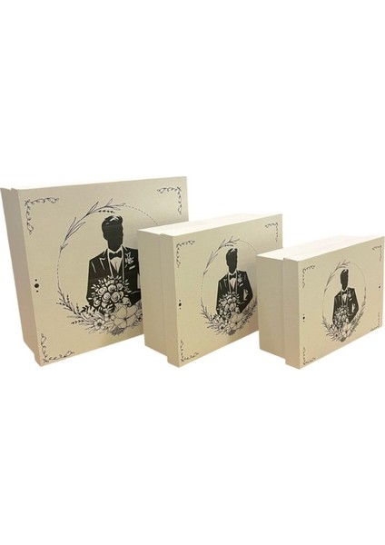 Damat Çeyiz Kutusu 3'lü Set
