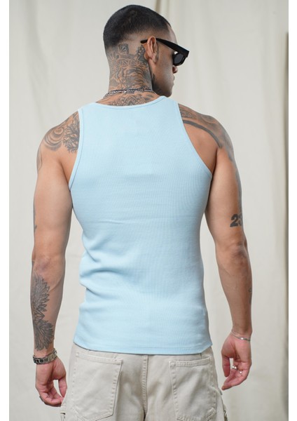 Slim Fit Kaşkorseli Esnek Düz Erkek Sporcu Atlet