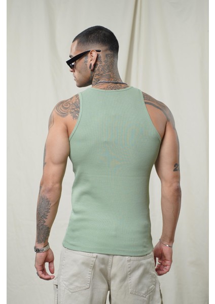 Slim Fit Kaşkorseli Esnek Düz Erkek Sporcu Atlet