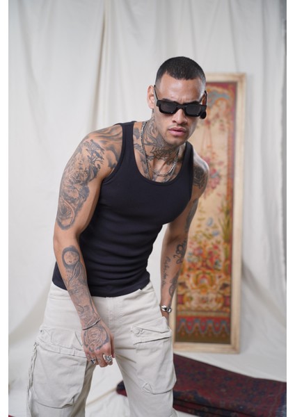 Slim Fit Kaşkorseli Esnek Düz Erkek Sporcu Atlet modelleri