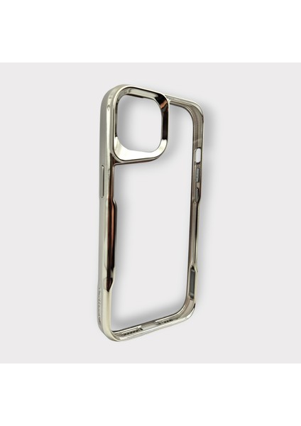 iPhone 15 Şeffaf Gri Kılıfı: Modern Metalik Zarafet ve Üstün Koruma