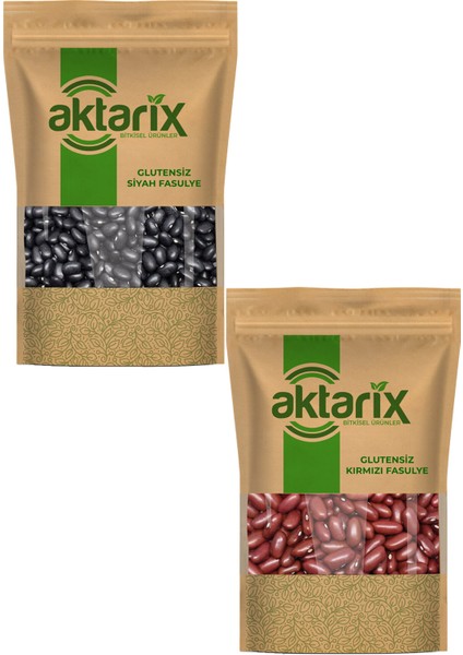 Glutensiz 50 gr Siyah Fasulye + 50 gr Kırmızı Fasulye