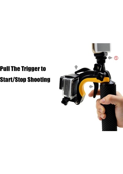 Gopro Şamandıralı Tetik Deklanşörlü Monopod