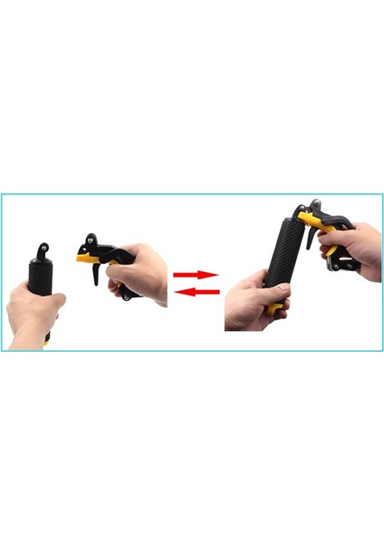 Gopro Şamandıralı Tetik Deklanşörlü Monopod