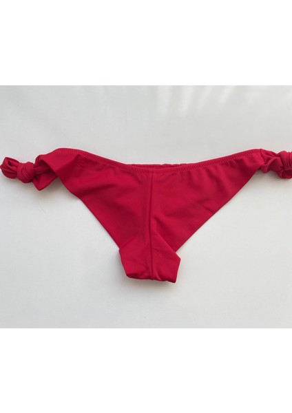 Kırmızı Brezilya Kesim Kalın Ip Bağlamalı Bikini Altı indirimleri