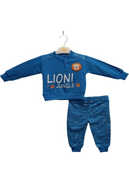 Lion Jungle Baskılı Erkek Çocuk Takım