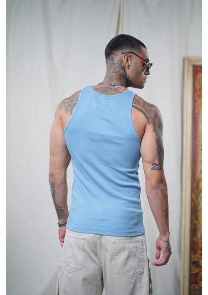 Slim Fit Kaşkorseli Esnek Düz Erkek Sporcu Atlet