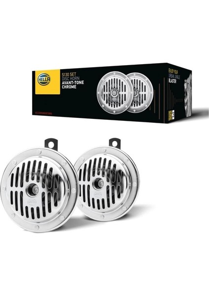 12V Didit Korna Süperton 280/380 Hz (Krom) (Takım)