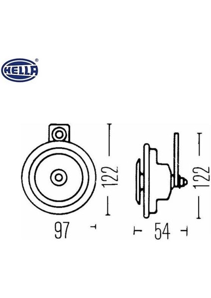 24V DİDİT KORNA 335 HZ KALIN SES 84W 105 dB (97 MM)