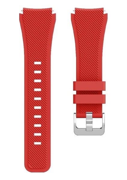 Xiaomi Heyplus Gtr / Heyplus Watch S8 Tokalı Çapraz Çizgili Silikon Kordon 22MM