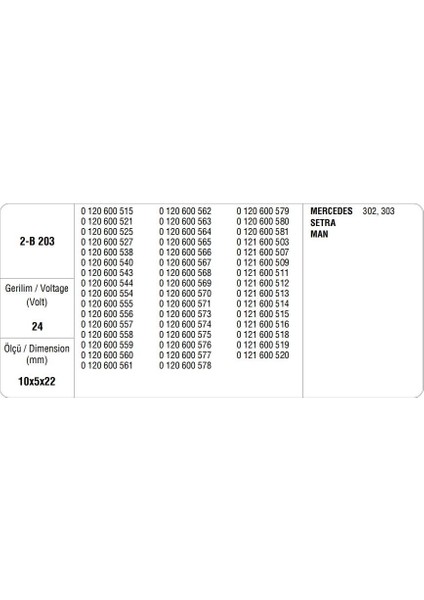 Alternatör Kömürü Bosch Tipi 302 Em (2 Ad)