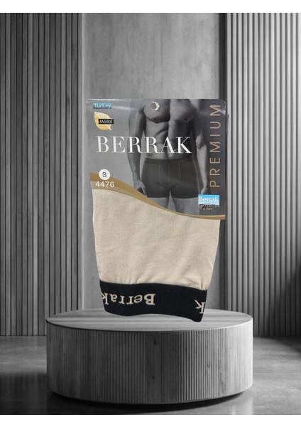 Berrak Premium Modal/pamuk Karışımı Ultra Rahat Lastikli Baskılı Belli Erkek Boxer